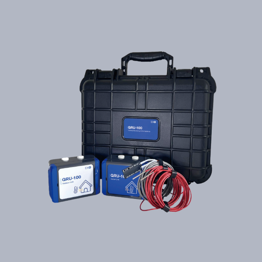 Thermal Monitoring Kit for Buildings QRU-100 – Comprehensive solution for real-time heat flux and temperature monitoring