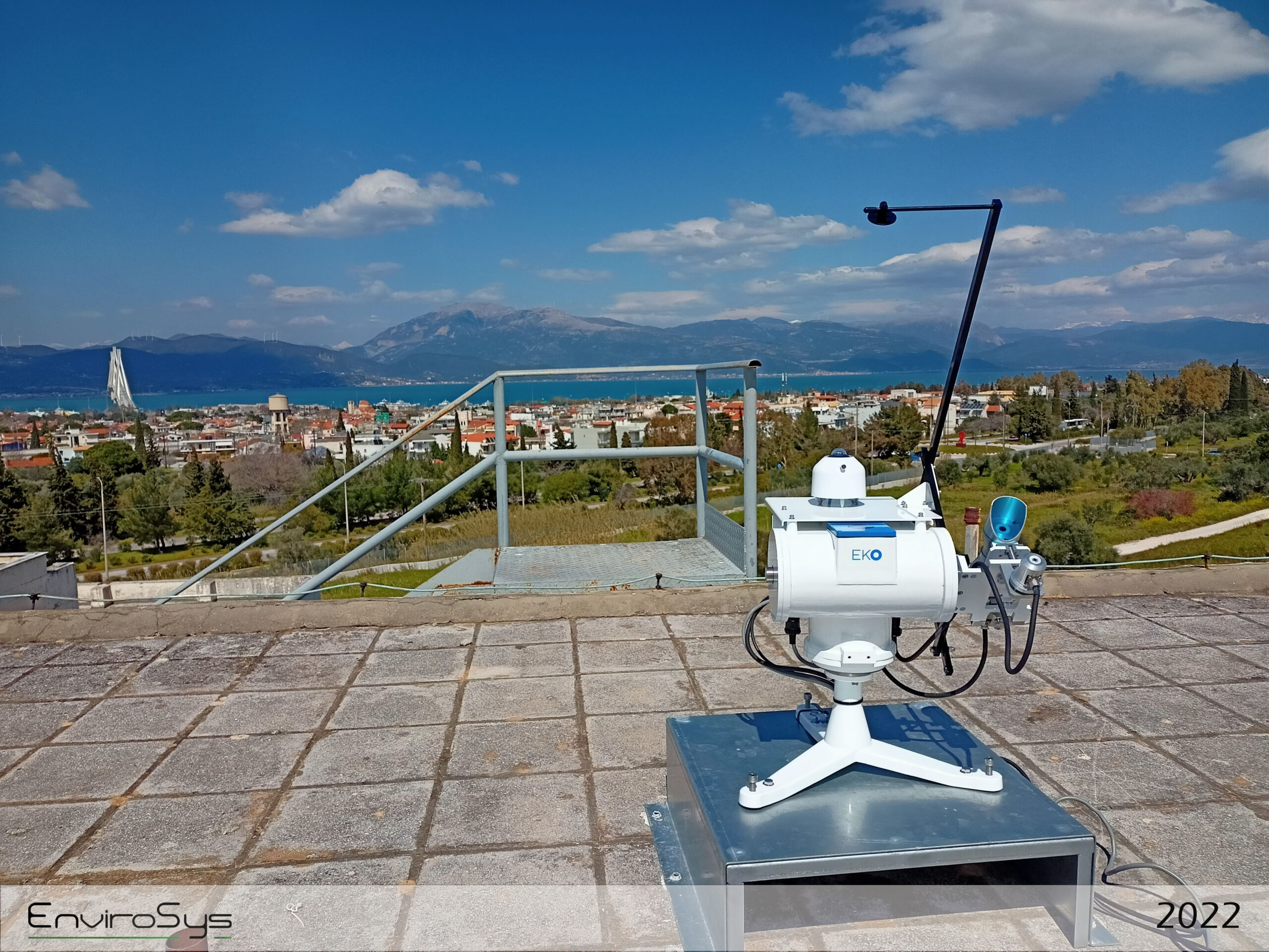 EKO Sun tracker with pyranometer at university of Patras