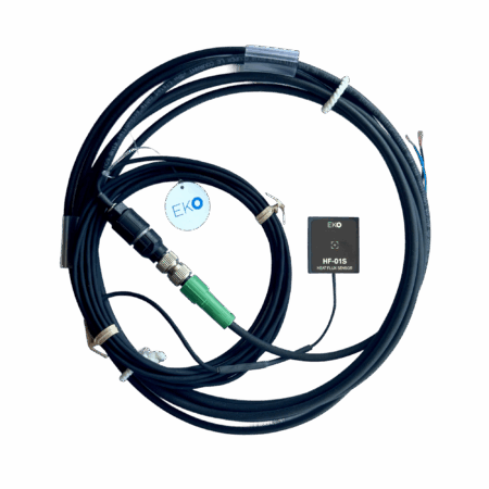 Extension cable set with connectors and HF-01S heat flux sensor attached.